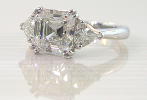 Style# Sd886 Asscher Cut w/ Kites